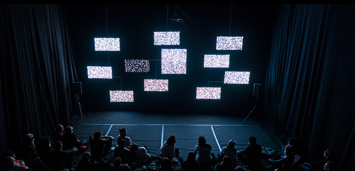 image du dispositif - installation Live dream - Justine Emard & Jean-Emmanuel Rosnet