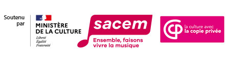 logo du ministère de la culure, la sacem e tla copie privée